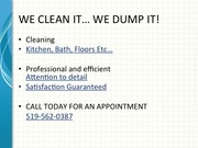 Residential/commercial cleaning service
